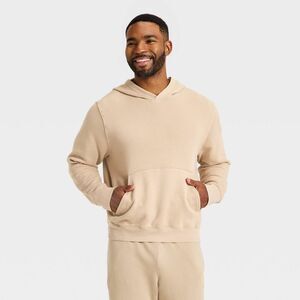 All In Motion - Men's French Terry Pullover Hoodie - All In Motion Sand